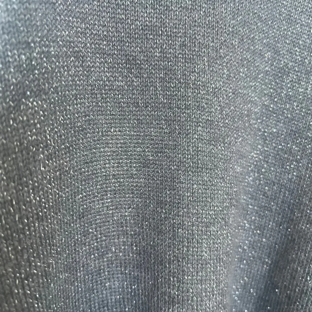 White House Black Market Sz L open front metallic cardigan - Picture 13 of 13
